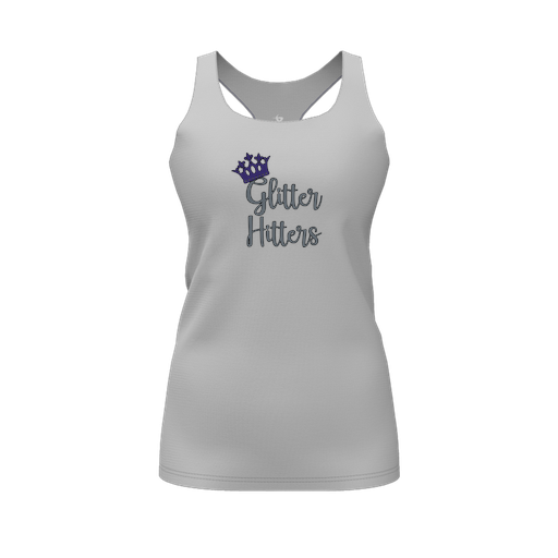 [FT0TRBGY-FYS-LOGO1] Decker Racerback Tank Top (Female Youth S, Gray, Logo 1)