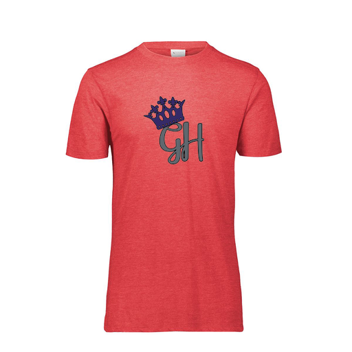 [FTSCUBRD-AS-LOGO2] Decker Men's Tri-Blend T-Shirt - Short Sleeve (Adult S, Red, Logo 2)