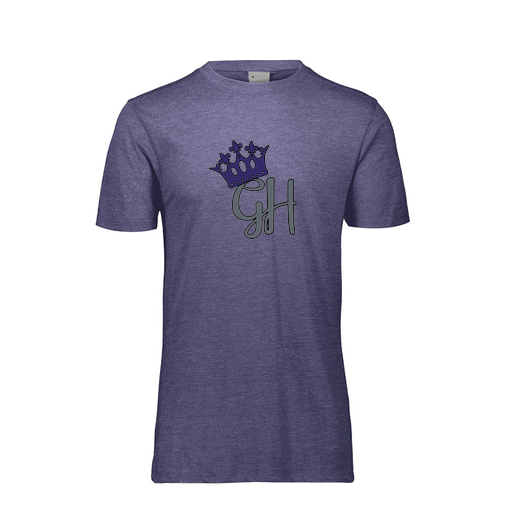 [FTSCUBNV-YS-LOGO2] Decker Youth Tri-Blend T-Shirt - Short Sleeve (Youth S, Navy, Logo 2)