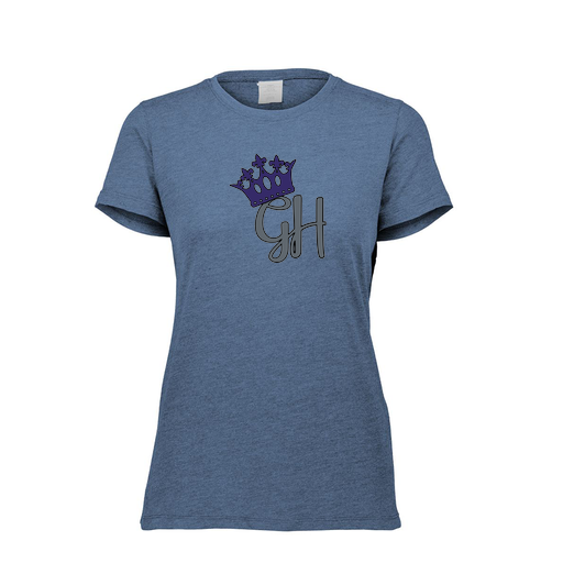 [FTSCUBNV-FAXS-LOGO2] Decker Women's Tri-Blend T-Shirt - Short Sleeve (Female Adult XS, Navy, Logo 2)