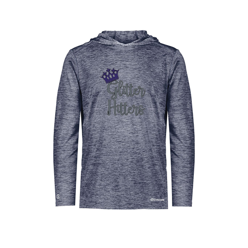 [FOLHCGNV-YS-LOGO1] Decker Youth Charge Hoodie (Youth S, Navy, Logo 1)