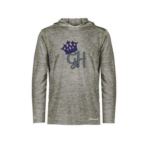 [FOLHCGGY-YS-LOGO2] Decker Youth Charge Hoodie (Youth S, Gray, Logo 2)