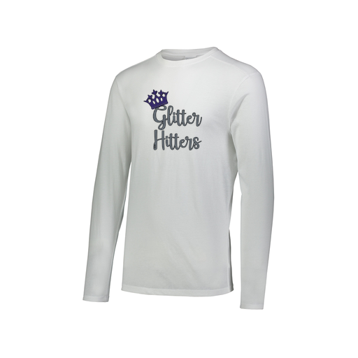 [FTLCUBWH-AXS-LOGO1] Decker Men's Tri-Blend T-Shirt - Long Sleeve (Adult XS, White, Logo 1)