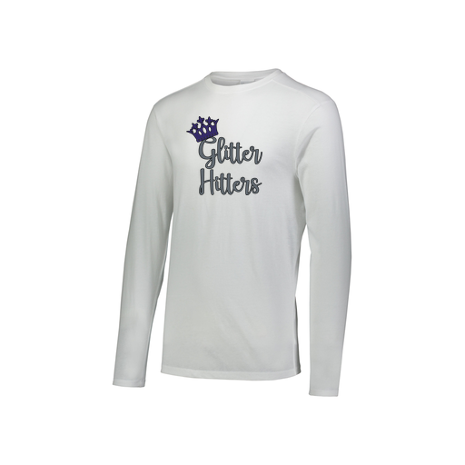 [FTLCUBWH-YS-LOGO1] Decker Youth Tri-Blend T-Shirt - Long Sleeve (Youth S, White, Logo 1)
